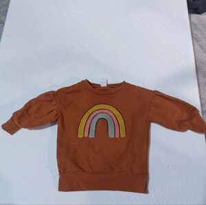 Petit Lem Rust Rainbow Applique Sweatshirt